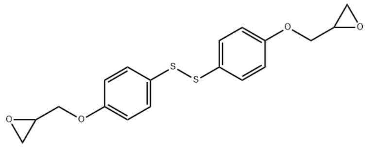 Structure of 1,2-bis(4-(oxiran-2-ylmethoxy)phenyl)disulfane