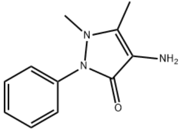 structure of 4-Aminoantipyrine CAS 83-07-8